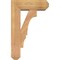 Ekena Millwork Balboa Craftsman Smooth Bracket w/ Offset Brace, Western Red Cedar, 5 1/2"W x 14"D x 22"H BKT0604X14X22BOA04SWR - alternate 4